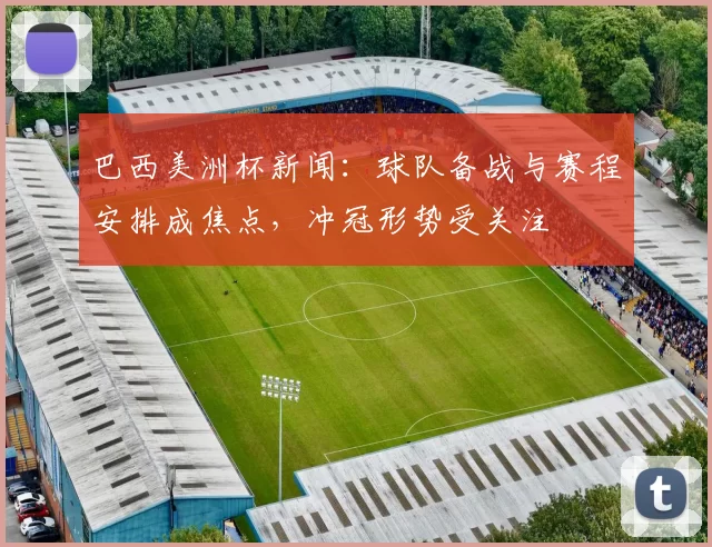 巴西美洲杯新闻：球队备战与赛程安排成焦点，冲冠形势受关注