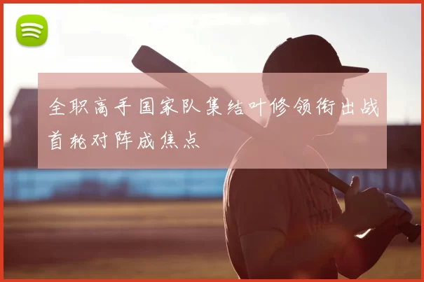 全职高手国家队集结叶修领衔出战首轮对阵成焦点